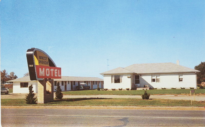 Little Country Inn (White Pigeon Motel) - Vintage Postcard (newer photo)